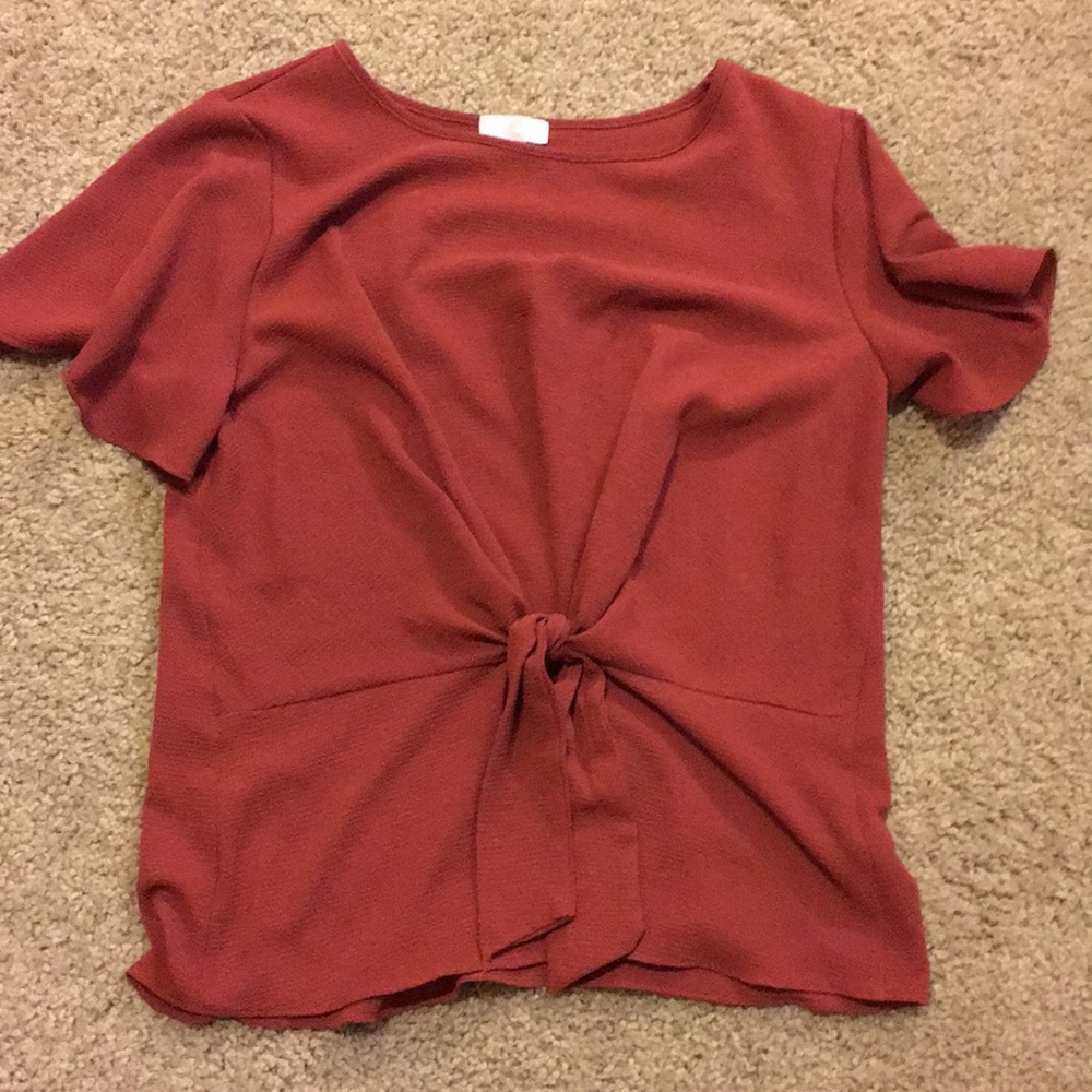 Tie front top!
